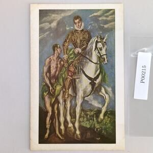 Vtg 60s National Gallery of Art Postcard Saint Martin & The Beggar, El Greco